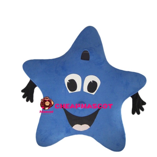 Happy Blue Star Mascot Costume