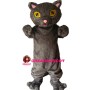 Grey Cat With Yellow Eyes Mascot Costume