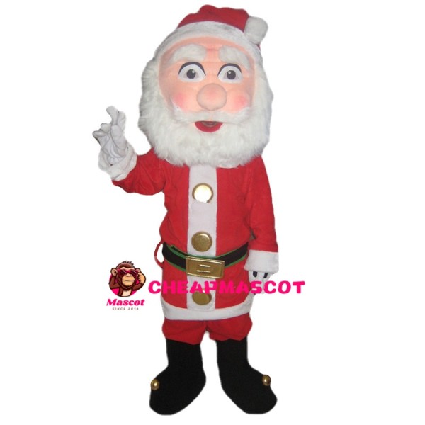 Santa Claus With White Beard Mascot Costume