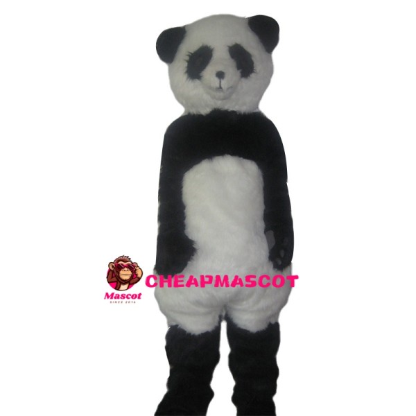 Plush Tall Panda Mascot Costume
