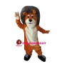 Little Brown Lion With Grey Mane Mascot Costume