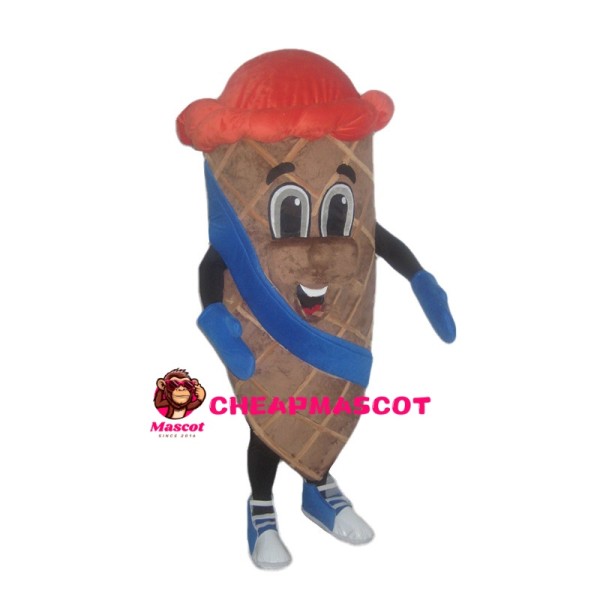 Chocolate Ice Cream Mascot Costume
