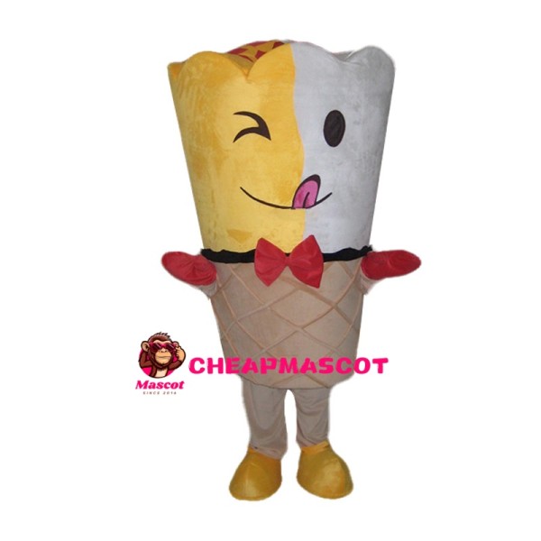 Mango Vanilla Flavored Cone Mascot Costume