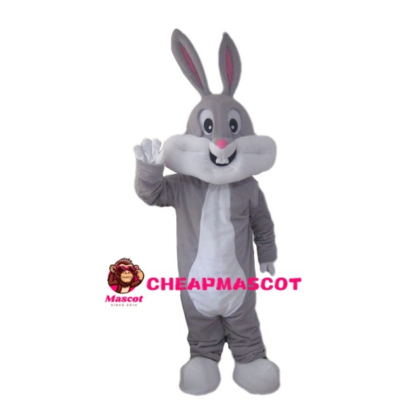 Basic Grey Rabbit Mascot Costume