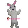 Hairy White Rabbit Mascot Costume
