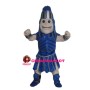 Blue Fighting Soldier Mascot Costume