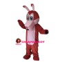 Red & Pink Wolf Mascot Costume