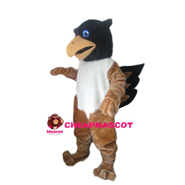 Brown & White Bird Mascot Costume