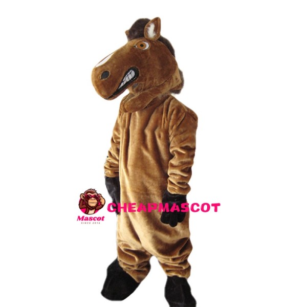 Brown Wild Horse Mascot Costume