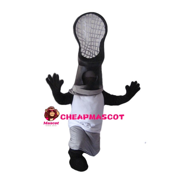 Black Racket Mascot Costume