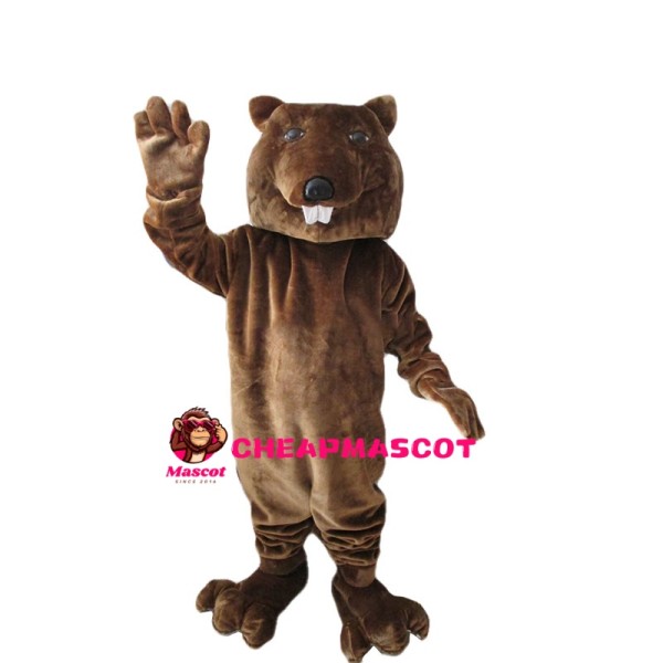 Greeting Beaver Mascot Costume