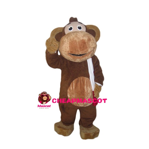 Clever Monkey With Big Mouth Mascot Costume