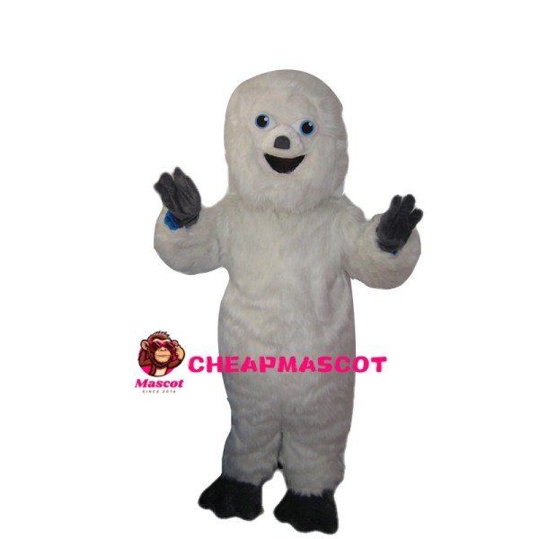 White Hairy Monster Mascot Costume