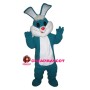 Dark Green & White Rabbit Mascot Costume
