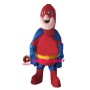 Fat Superman With Headgear Mascot Costume