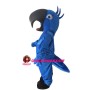 Blue Parrot With Pointed Beak Mascot Costume