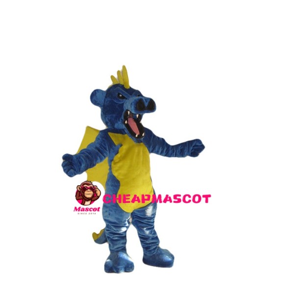 Blue Giant Flying Dragon Mascot Costume