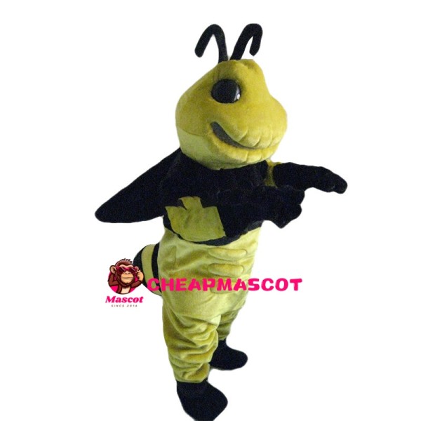 Commanding Big Bee Mascot Costume