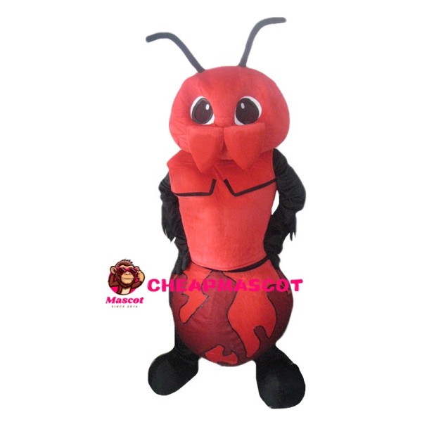 Red Fecal Coccidia Mascot Costume