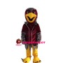 Red Wine & Grey Eagle Mascot Costume