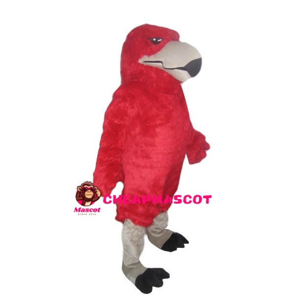 Full Body Red Eagle Mascot Costume
