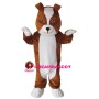 Brown & White Dog Mascot Costume