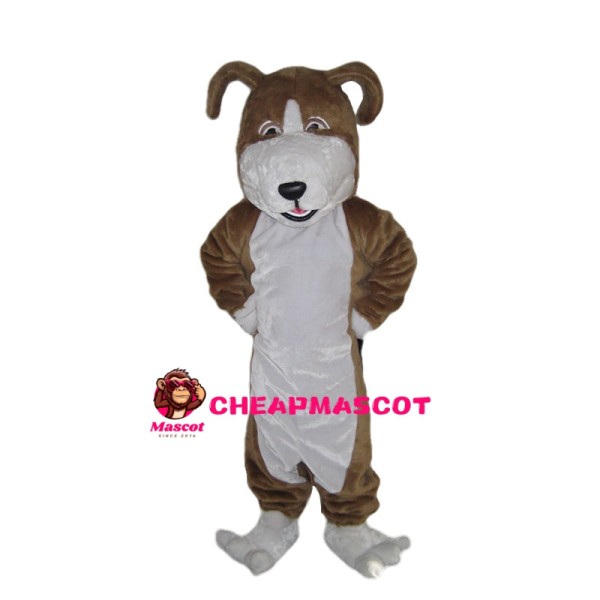 Little Dog With Folded Ears Mascot Costume