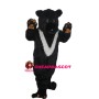 Black Bear With Pinch Of White Fur Mascot Costume
