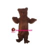 Brown Hairy Wild Bear Mascot Costume