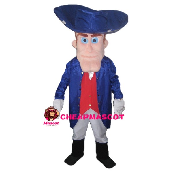 Gentleman With Big Chin Mascot Costume