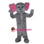 Cartoon Grey Elephant Mascot Costume