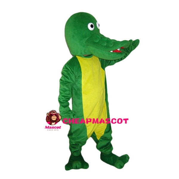 Bald Crocodile Mascot Costume