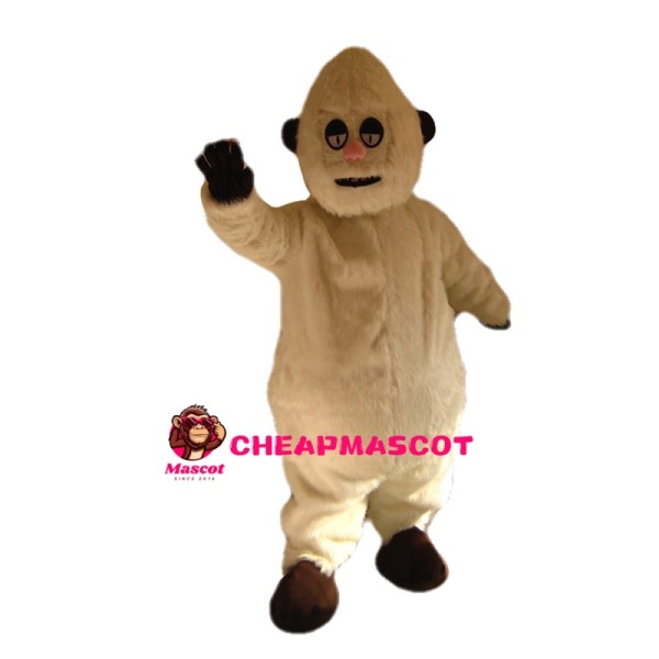 White Fur Snow Mountain Ape Mascot Costume