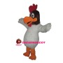 Lively White Cock Mascot Costume
