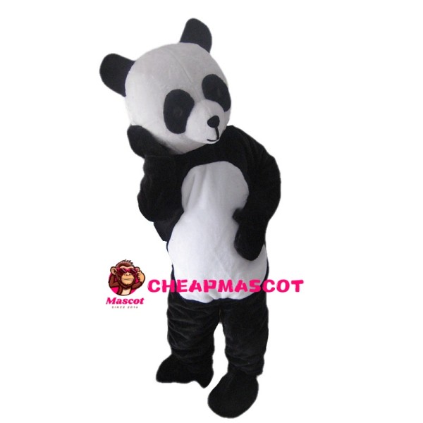 Panda Holding Face Mascot Costume