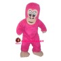 All Pink Gorilla Mascot Costume
