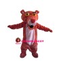 Cheering Pink Tiger Mascot Costume