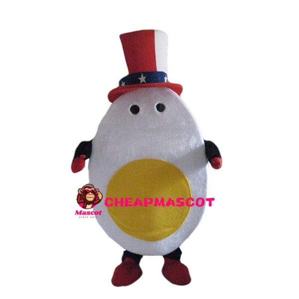 Cutting Boiled Egg Mascot Costume