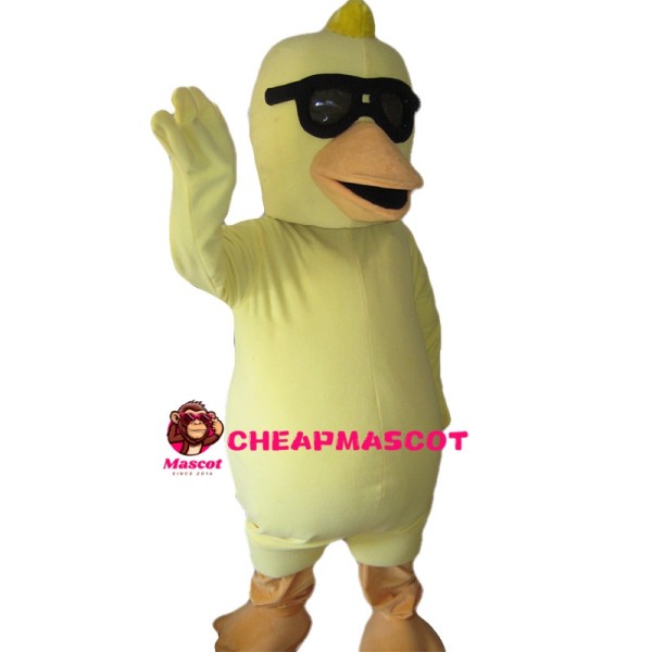 Gangster Duck With Sunglasses Mascot Costume
