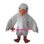 Long-haired White Bird Mascot Costume