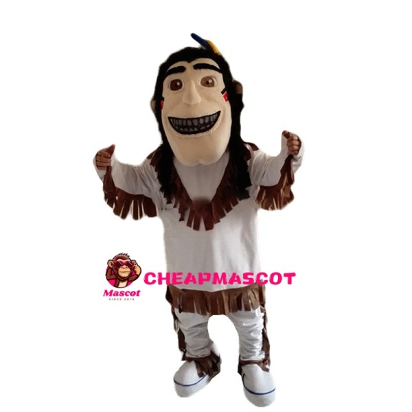Powerful Tribal Man Mascot Costume