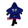 Dark Blue Smiling Star Mascot Costume