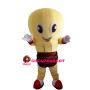 Shiny Yellow Light Bulb Mascot Costume