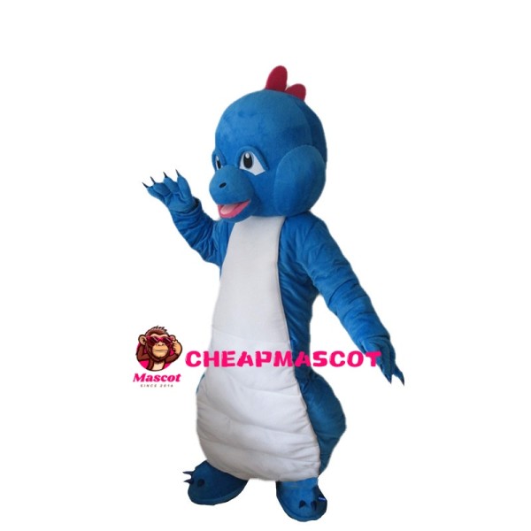 Likable Blue Dragon Mascot Costume