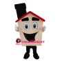 Black Chimney Cabin Mascot Costume
