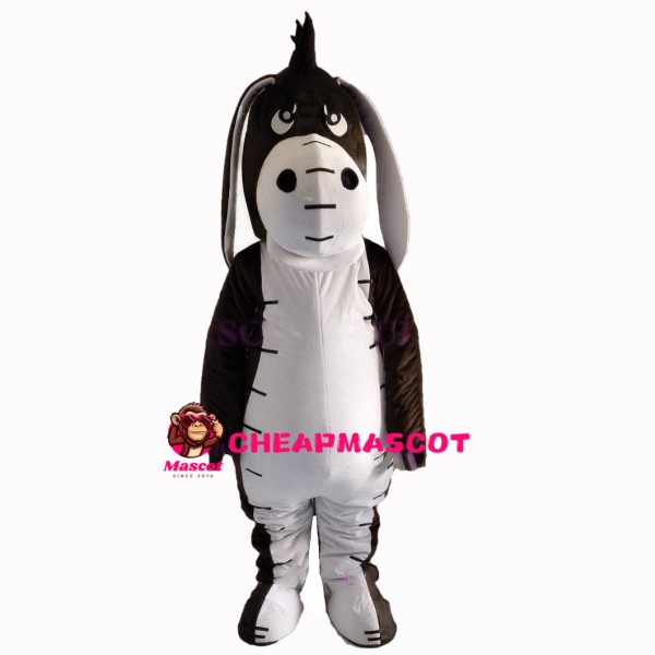Foolishly Black & White Donkey Mascot Costume