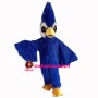 Blue Furry Roadrunner Mascot Costume