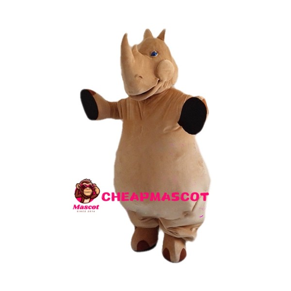 Fat Clumsy Rhino Mascot Costume