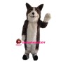 Glad Brown & White Wolf Mascot Costume