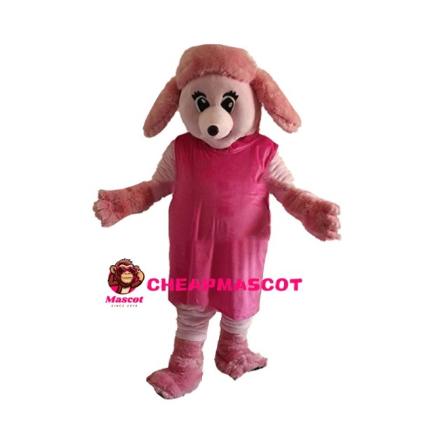Pink Bear Wearing Windshield Mascot Costume
